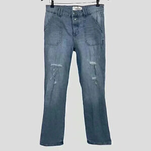 JORDACHE high rise straight ladies distressed jean‎ SIZE 10